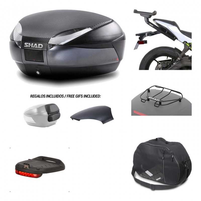 SHAD Baul trasero + herraje montaje accesorios SH48 KIT-181574