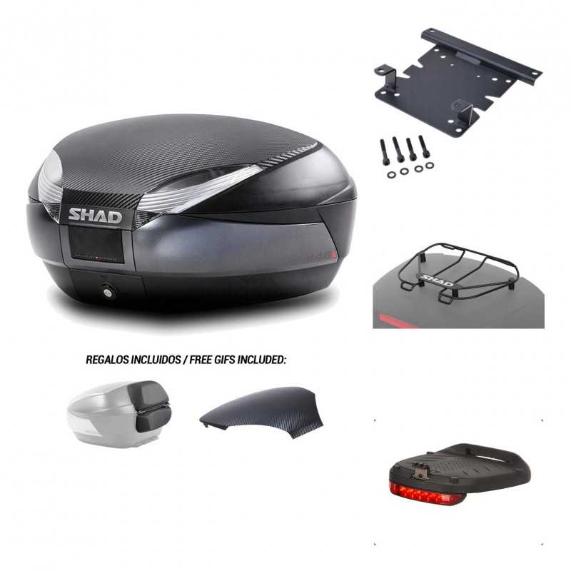 Rear trunk + mounting hardware + accessories  SH48
