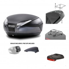 SHAD Baul trasero + herraje montaje accesorios SH48 KIT-181375