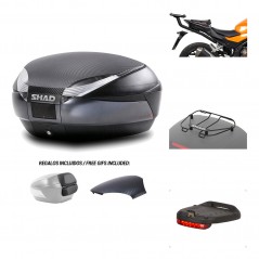 Rear trunk + mounting hardware + accessories  SH48