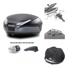 Rear trunk + mounting hardware + accessories  SH48