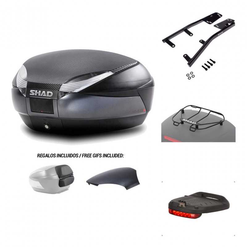 Rear trunk + mounting hardware + accessories  SH48