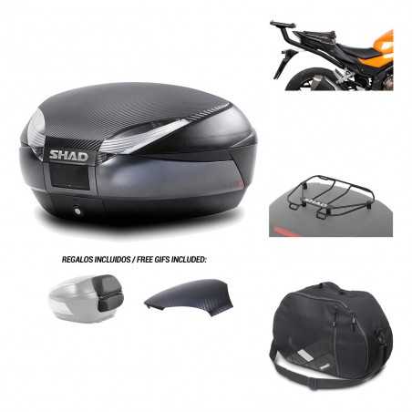 SHAD Baul trasero + herraje montaje accesorios SH48 KIT-181526