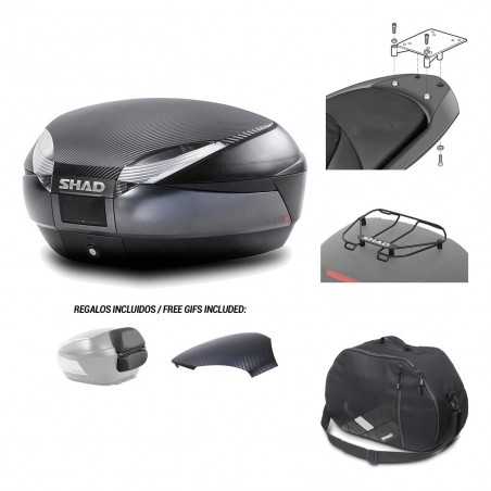 SHAD Baul trasero + herraje montaje accesorios SH48 KIT-181376