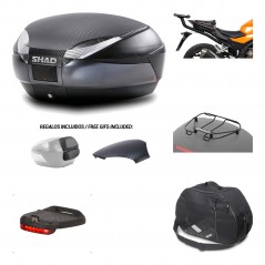 Rear trunk + mounting hardware + accessories  SH48