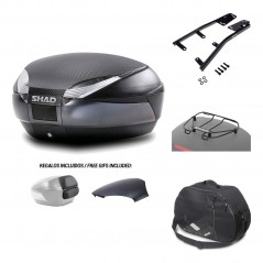 SHAD Baul trasero + herraje montaje accesorios SH48 KIT-181426