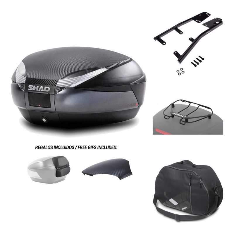 SHAD Baul trasero + herraje montaje accesorios SH48 KIT-181426