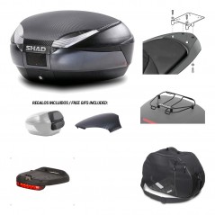 SHAD Baul trasero + herraje montaje accesorios SH48 KIT-181377