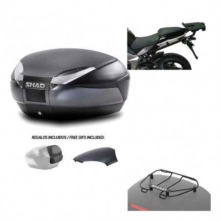 SHAD Baul trasero + herraje montaje parrilla portabultos superior SH48 KIT-181177