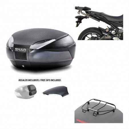 SHAD Baul trasero + herraje montaje parrilla portabultos superior SH48 KIT-181379