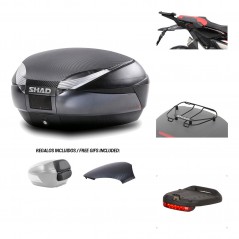 SHAD Baul trasero + herraje montaje accesorios SH48 KIT-181576