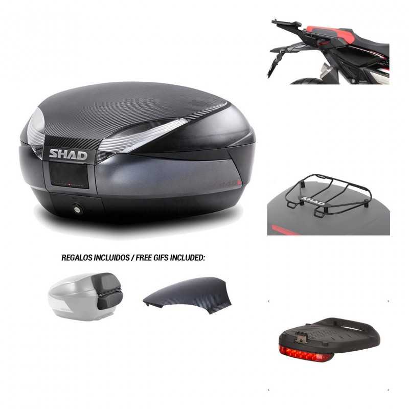 SHAD Baul trasero + herraje montaje accesorios SH48 KIT-181576