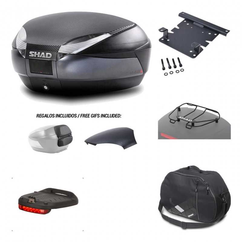 SHAD Baul trasero + herraje montaje accesorios SH48 KIT-181327