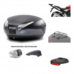 SHAD Baul trasero + herraje montaje accesorios SH48 KIT-181530