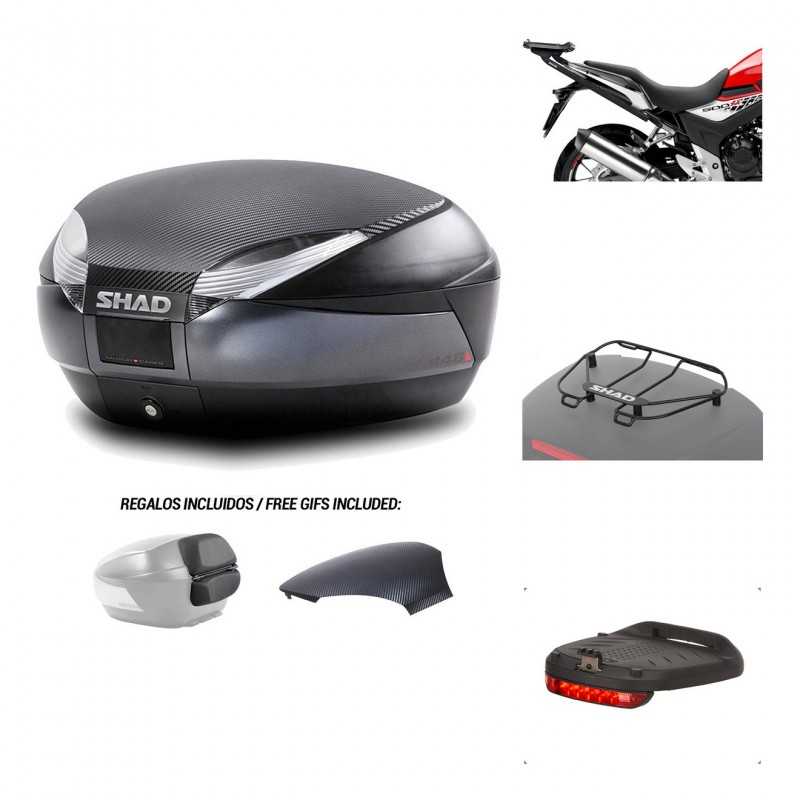 SHAD Baul trasero + herraje montaje accesorios SH48 KIT-181530