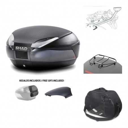 SHAD Baul trasero + herraje montaje accesorios SH48 KIT-181231