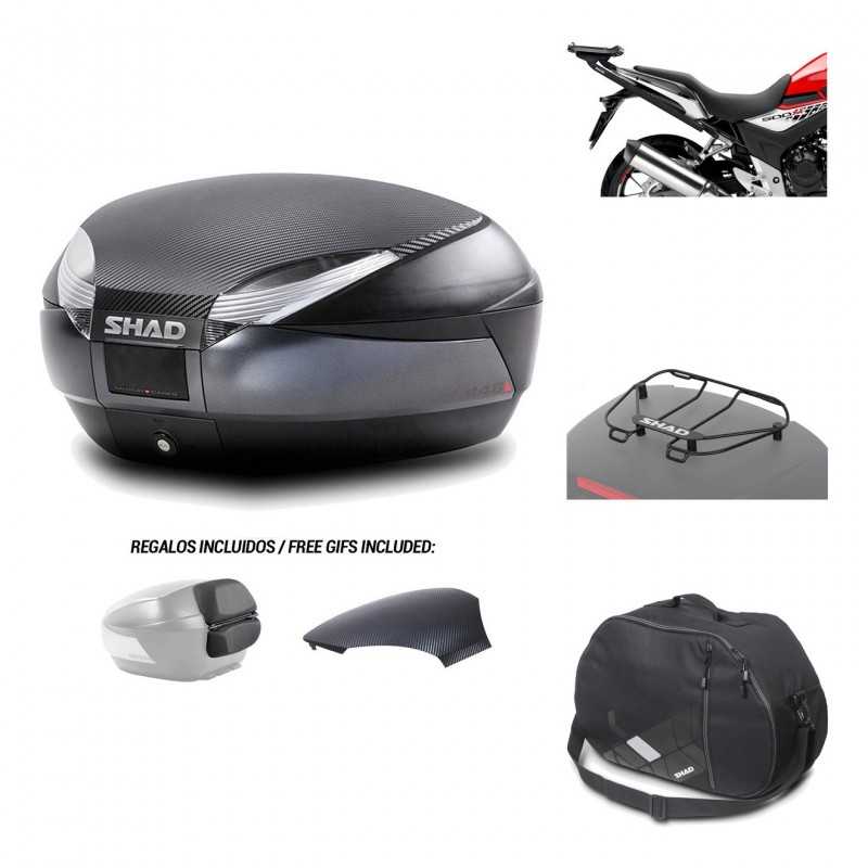 SHAD Baul trasero + herraje montaje accesorios SH48 KIT-181531