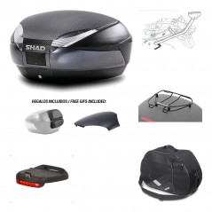 SHAD Baul trasero + herraje montaje accesorios SH48 KIT-181232