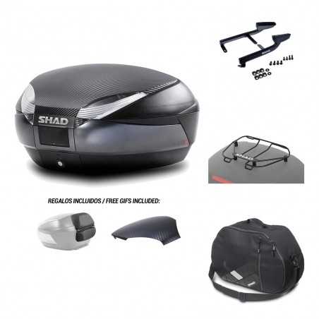 SHAD Baul trasero + herraje montaje accesorios SH48 KIT-181431