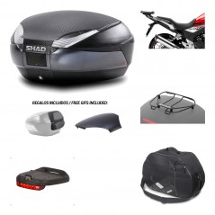SHAD Baul trasero + herraje montaje accesorios SH48 KIT-181532