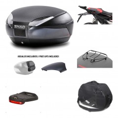 SHAD Baul trasero + herraje montaje accesorios SH48 KIT-181578
