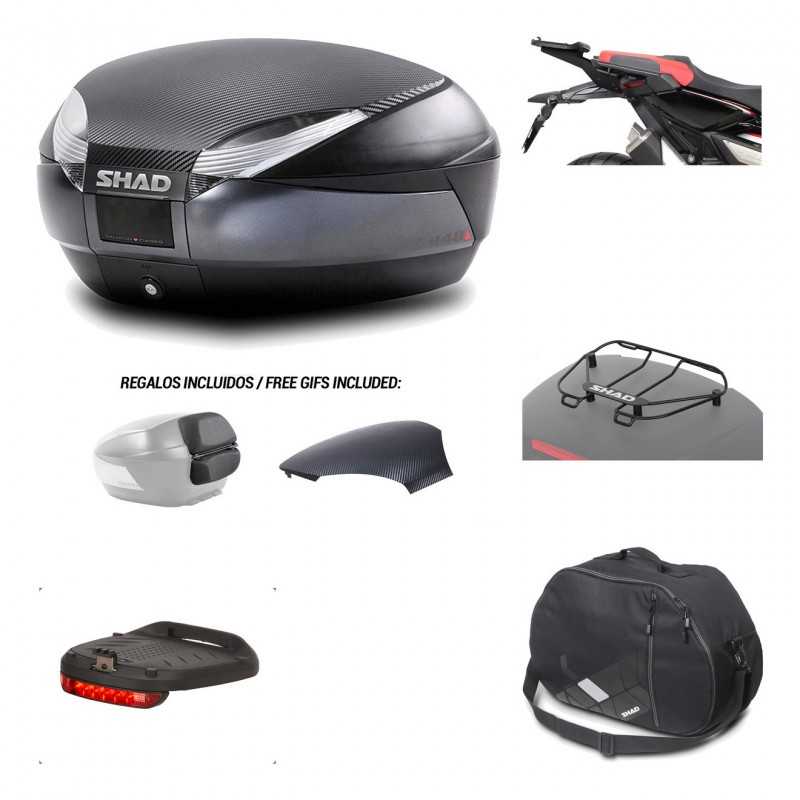 SHAD Baul trasero + herraje montaje accesorios SH48 KIT-181578