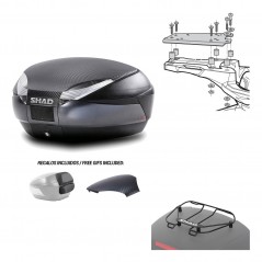 SHAD Baul trasero + herraje montaje parrilla portabultos superior SH48 KIT-181579