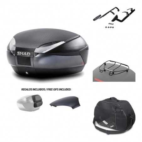 SHAD Baul trasero + herraje montaje accesorios SH48 KIT-181481