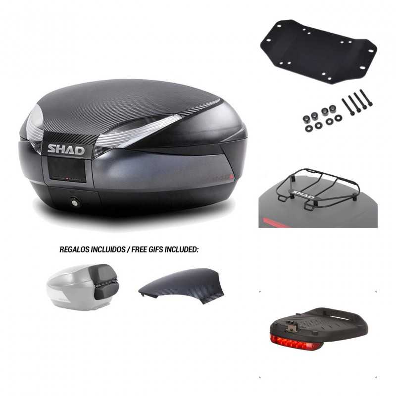 SHAD Baul trasero + herraje montaje accesorios SH48 KIT-181128