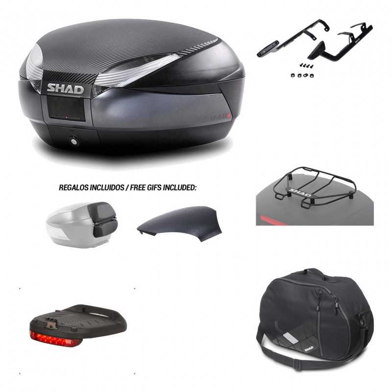 SHAD Baul trasero + herraje montaje accesorios SH48 KIT-181482