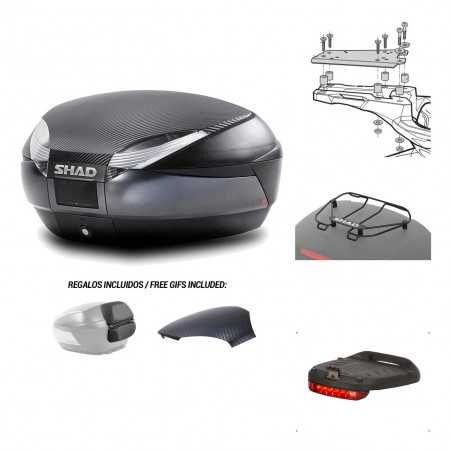 SHAD Baul trasero + herraje montaje accesorios SH48 KIT-181580