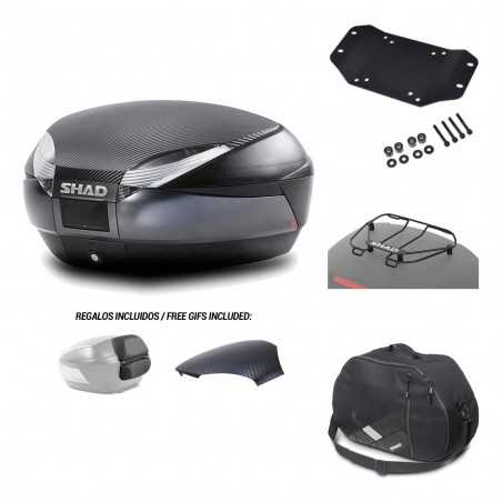 SHAD Baul trasero + herraje montaje accesorios SH48 KIT-181129