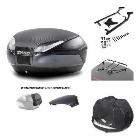 SHAD Baul trasero + herraje montaje accesorios SH48 KIT-181236
