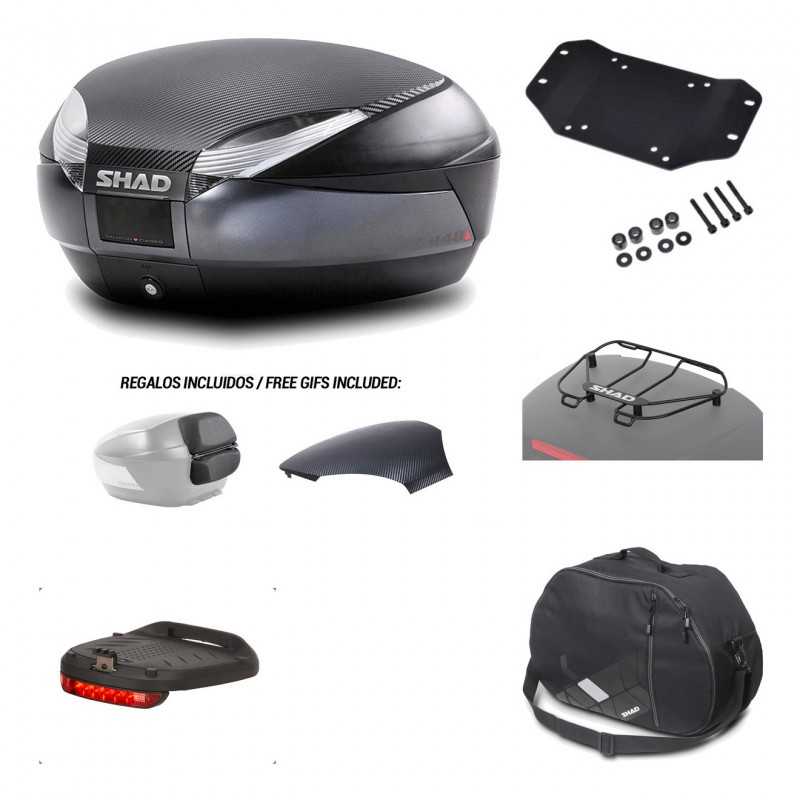SHAD Baul trasero + herraje montaje accesorios SH48 KIT-181130