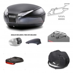 Rear trunk + mounting hardware + accessories  SH48