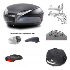 SHAD Baul trasero + herraje montaje accesorios SH48 KIT-181582