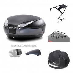 SHAD Baul trasero + herraje montaje accesorios SH48 KIT-181386