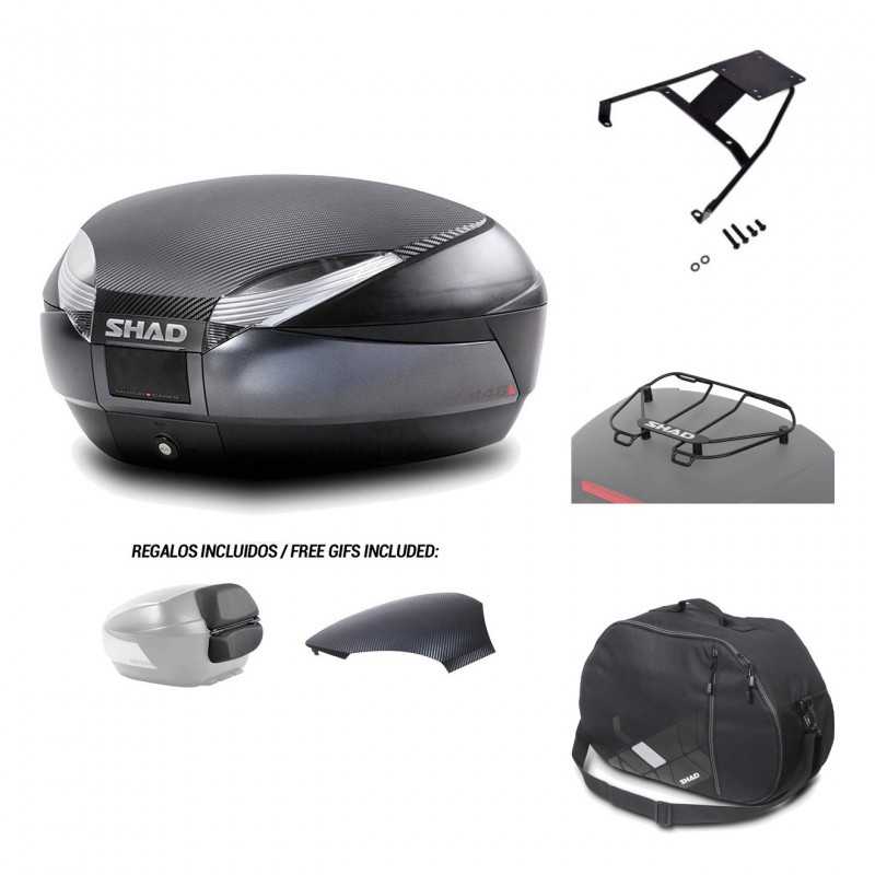 SHAD Baul trasero + herraje montaje accesorios SH48 KIT-181386