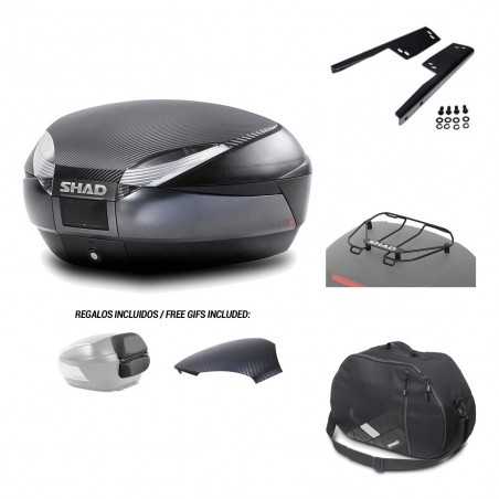 SHAD Baul trasero + herraje montaje accesorios SH48 KIT-181486