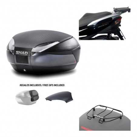 SHAD Baul trasero + herraje montaje parrilla portabultos superior SH48 KIT-181132