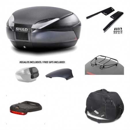 SHAD Baul trasero + herraje montaje accesorios SH48 KIT-181487
