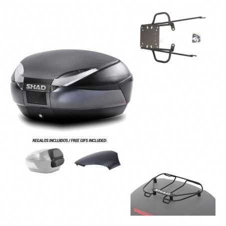 Back trunk + big top fitting + top grid rack SH48