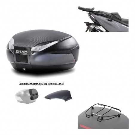 SHAD Baul trasero + herraje montaje parrilla portabultos superior SH48 KIT-181583