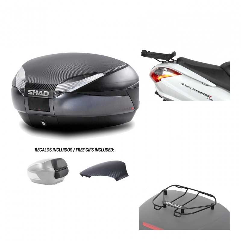 SHAD Baul trasero + herraje montaje parrilla portabultos superior SH48 KIT-181539