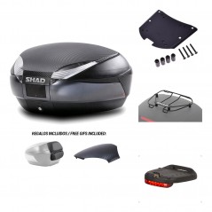 SHAD Baul trasero + herraje montaje accesorios SH48 KIT-181285