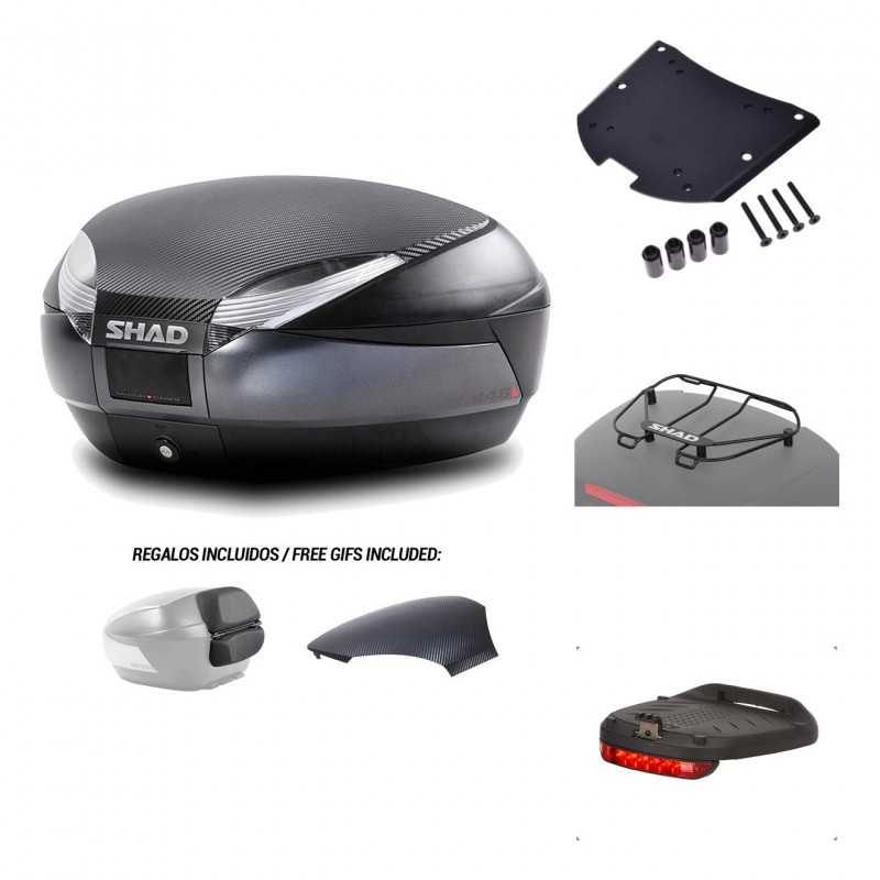 SHAD Baul trasero + herraje montaje accesorios SH48 KIT-181285
