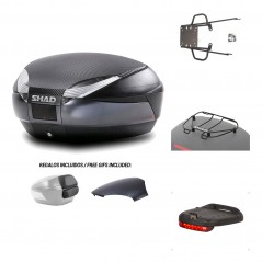 Rear trunk + mounting hardware + accessories  SH48