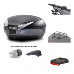 SHAD Baul trasero + herraje montaje accesorios SH48 KIT-181584