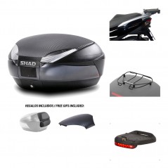 SHAD Baul trasero + herraje montaje accesorios SH48 KIT-181133