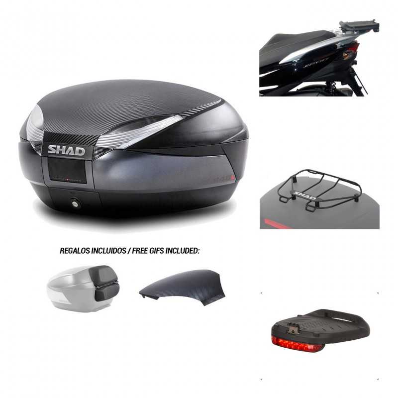 SHAD Baul trasero + herraje montaje accesorios SH48 KIT-181133